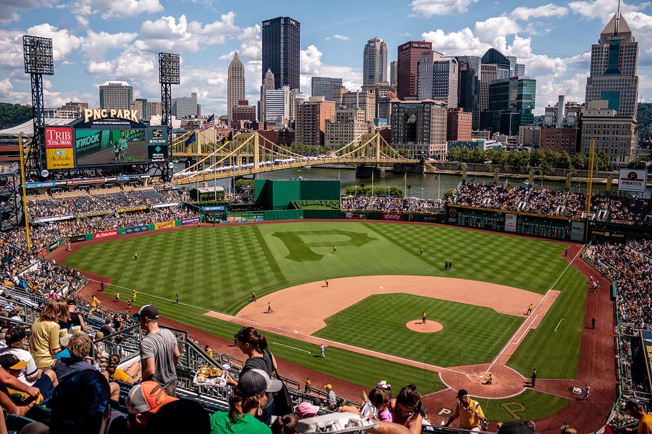 A ballpark in Pittsburgh